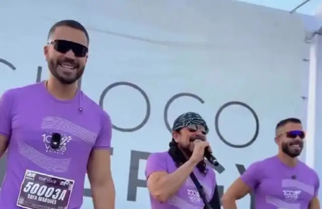 Imagem de Bell Marques aparece de tipoia e não participa da corrida 100% Você em Goiânia, mas mantém show